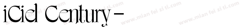 iCiel Century字体转换